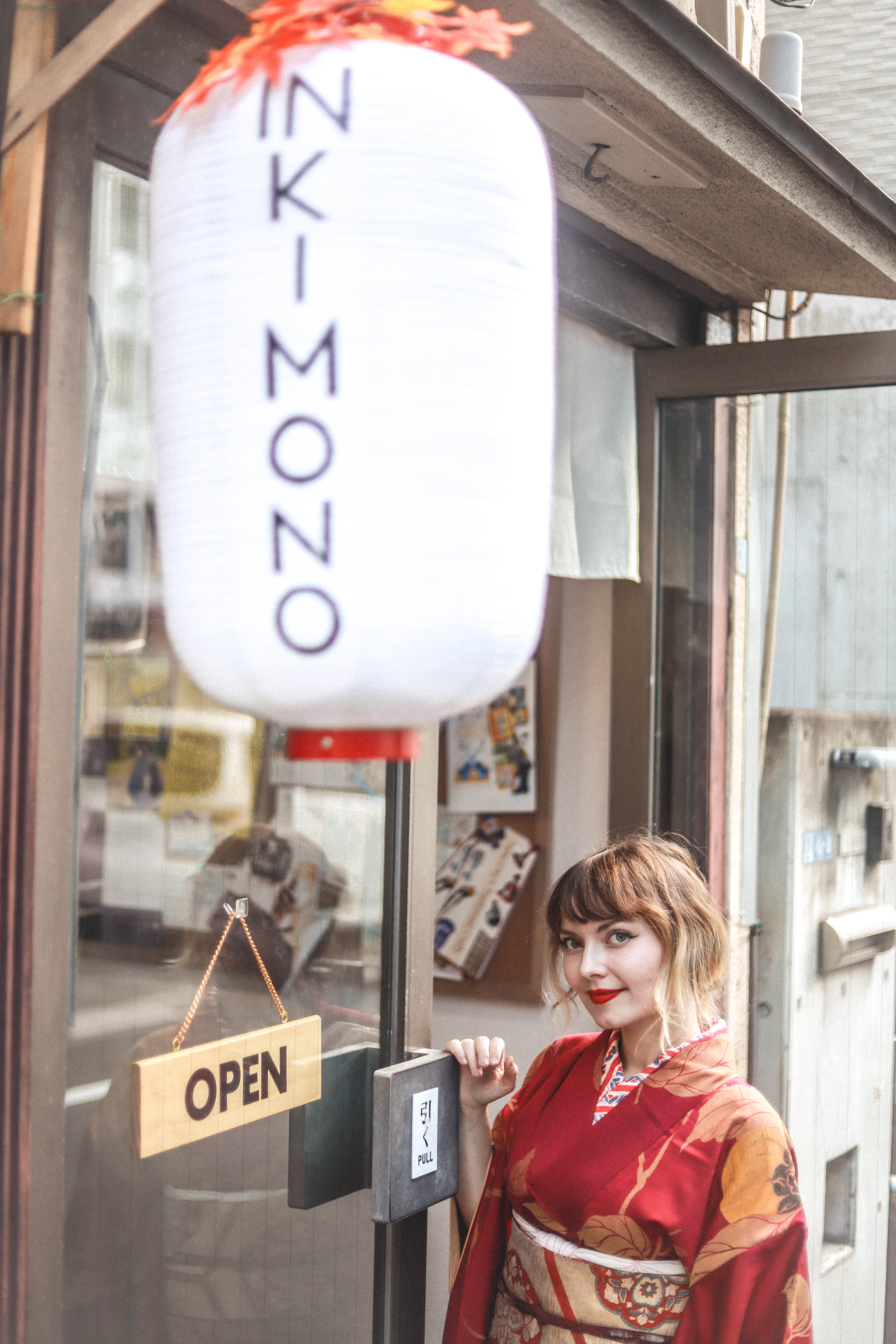 Stasia in front of the Studio